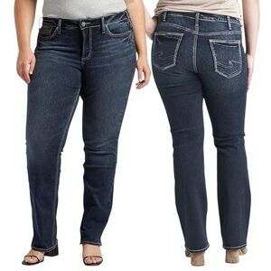 Silver Jeans Suki Slim Boot Dark Wash Jeans Size 14W L31